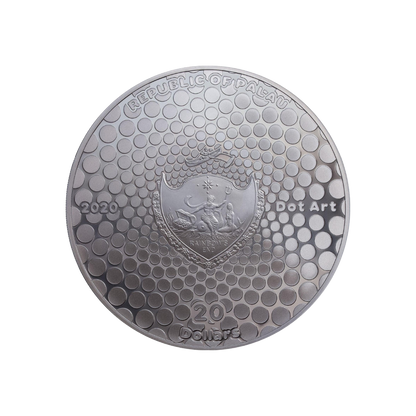 TREE OF LIFE Dot Art 3 Oz Silver Coin $20 Palau 2020