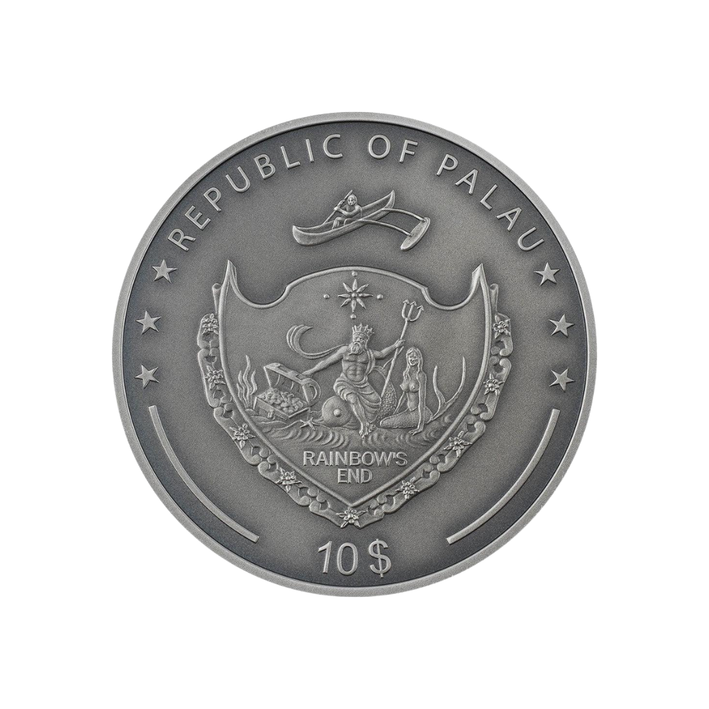 TRIP TO THE MOON 120th Anniversary 2 Oz Silver Coin $10 Palau 2022