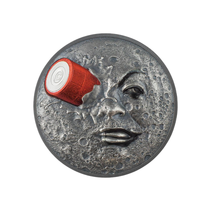 TRIP TO THE MOON 120th Anniversary 2 Oz Silver Coin $10 Palau 2022