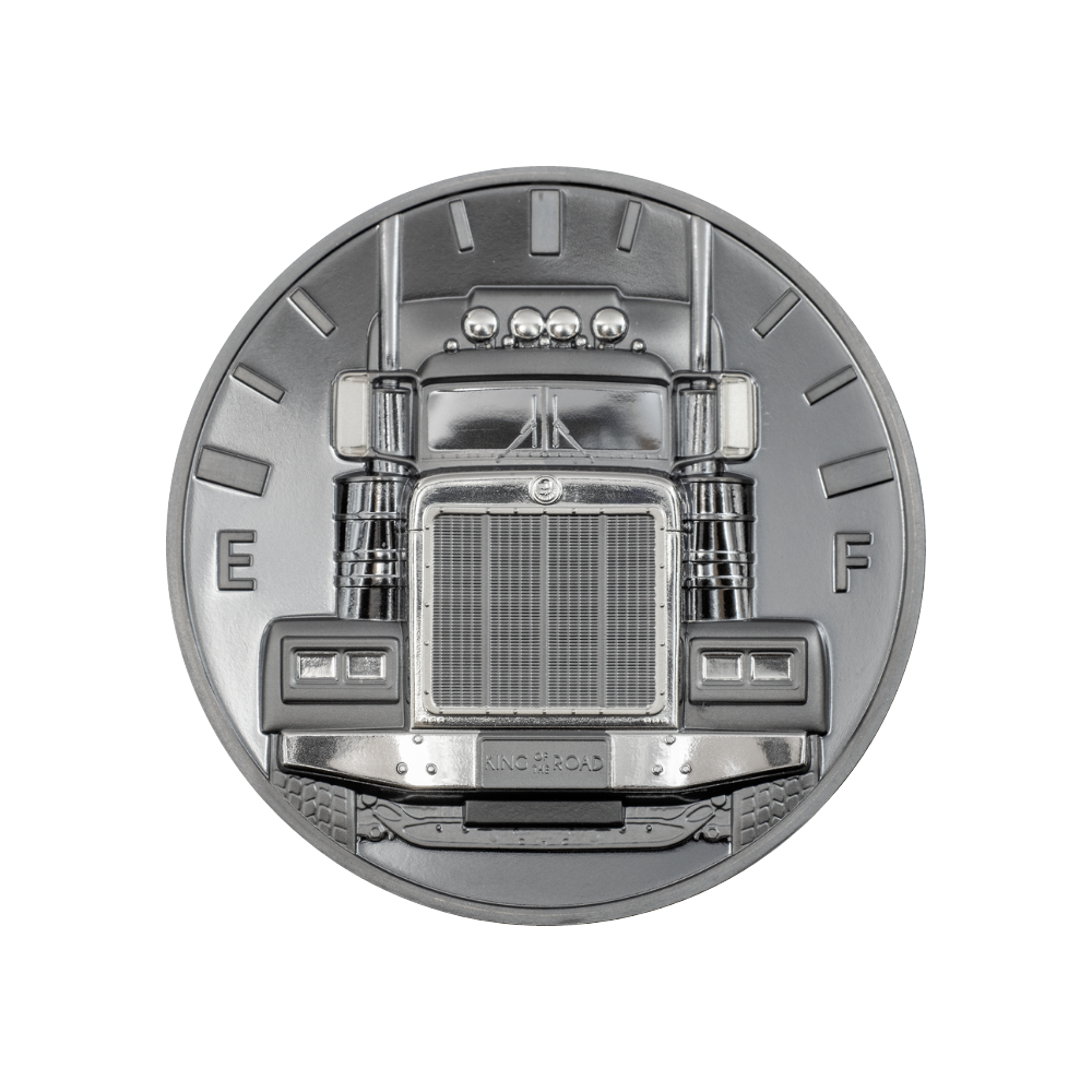 TRUCK King of the Road 2 Oz Silver Coin $10 Cook Islands 2022