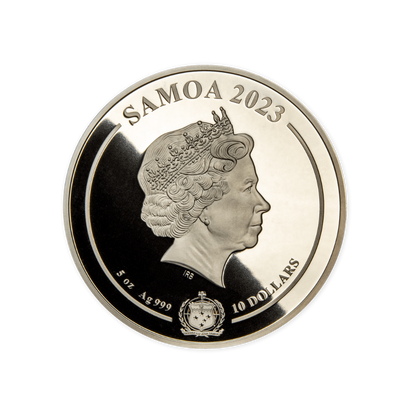 TWO TOWERS Lord Of The Rings 5 Oz Silver Coin 10 Dollars Samoa 2023