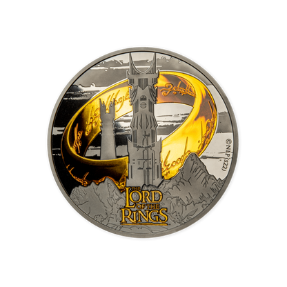 TWO TOWERS Lord Of The Rings 5 Oz Silver Coin 10 Dollars Samoa 2023