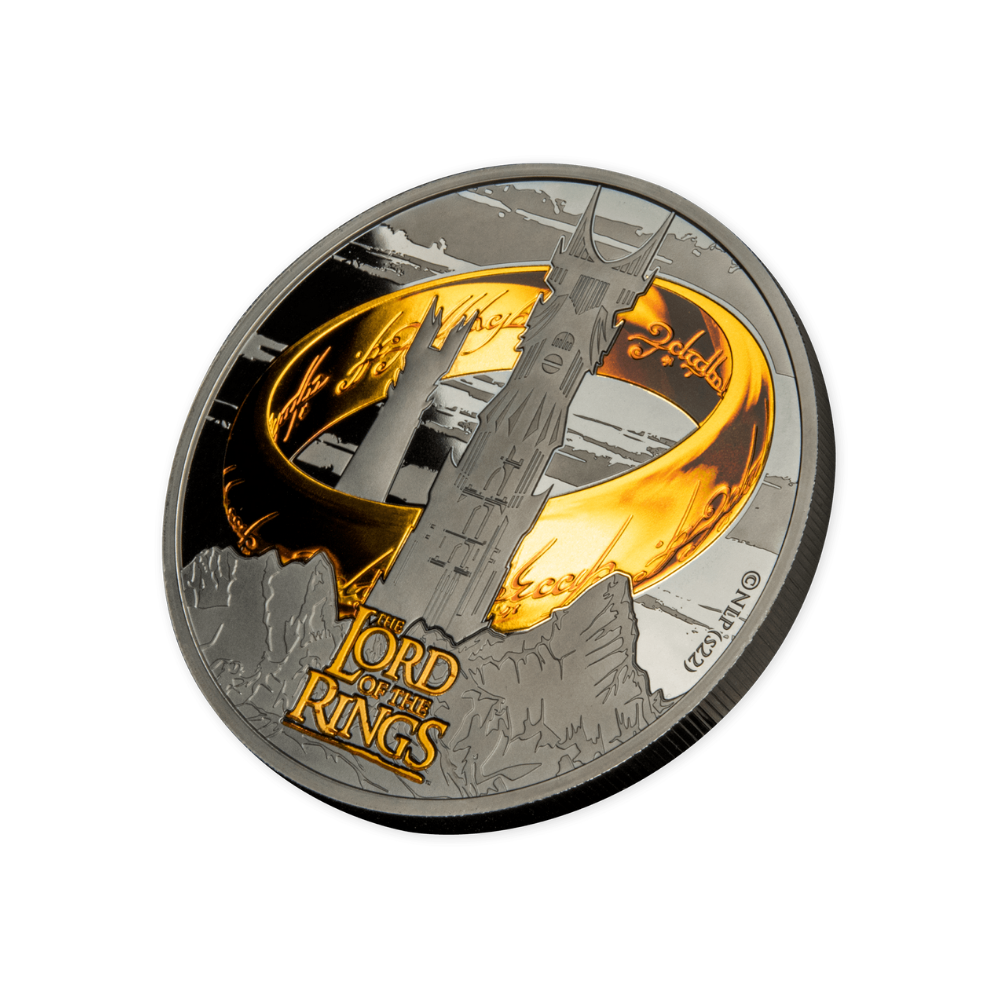 TWO TOWERS Lord Of The Rings 5 Oz Silver Coin 10 Dollars Samoa 2023