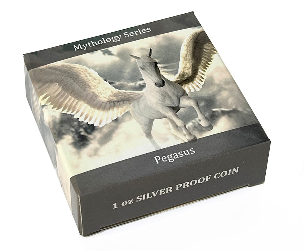 PEGASUS Mythical Creatures 1 Oz Silver Coin 1000 Shillings Tanzania 2022 - PARTHAVA COIN