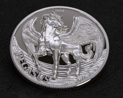 PEGASUS Mythical Creatures 1 Oz Silver Coin 1000 Shillings Tanzania 2022 - PARTHAVA COIN