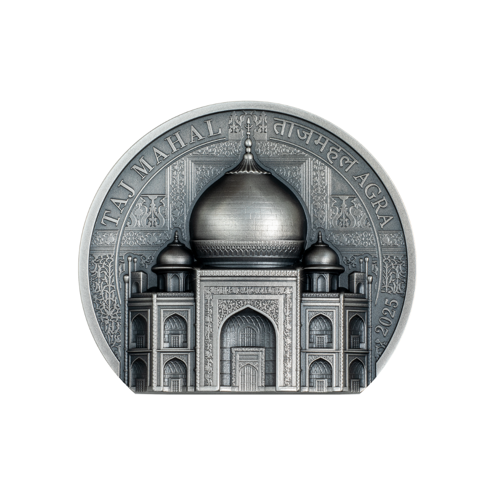 Taj Mahal Historical Monuments 2 Oz Silver Coin 2025