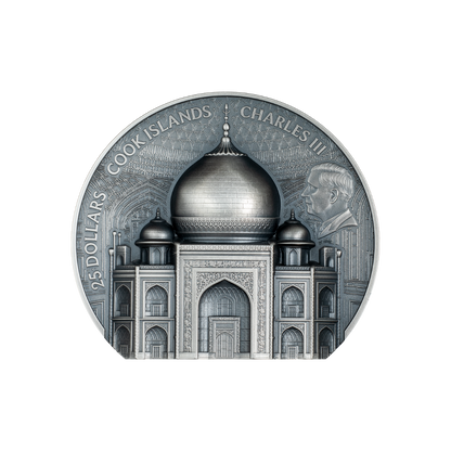 Taj Mahal Historical Monuments 5 Oz Silver Coin 2025