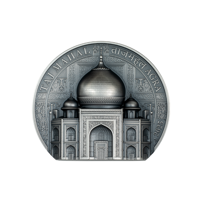 Taj Mahal Historical Monuments 5 Oz Silver Coin 2025