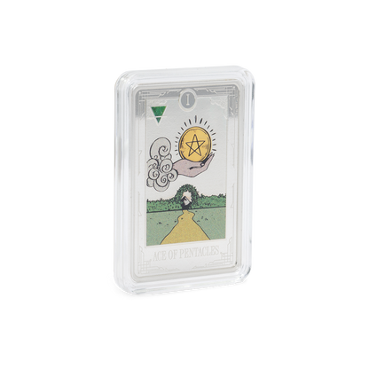 Tarot Cards Ace of Pentacles 1 Oz Silver Coin AGORO