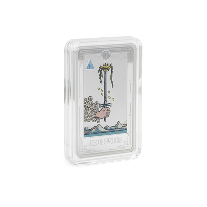 Tarot Cards Ace of Swords 1 Oz Silver Coin AGORO