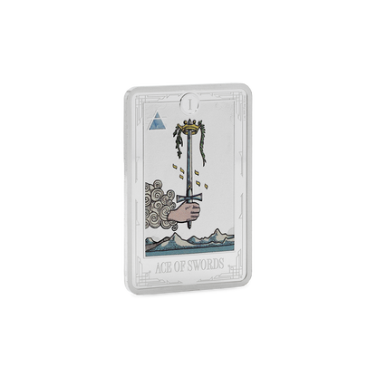 Tarot Cards Ace of Swords 1 Oz Silver Coin AGORO