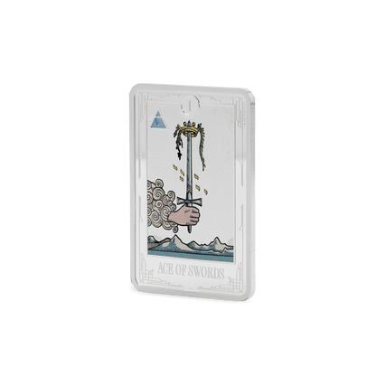 Tarot Cards Ace of Swords 1 Oz Silver Coin AGORO