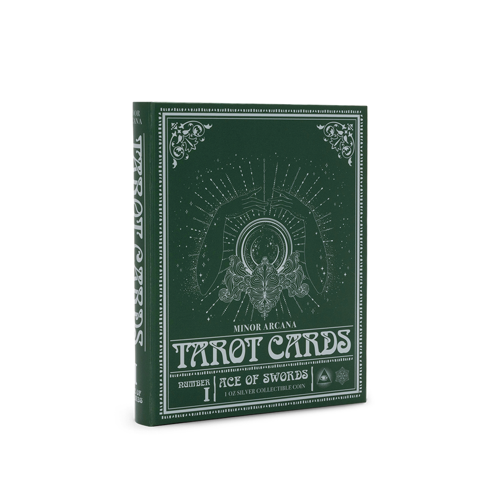 Tarot Cards Ace of Swords 1 Oz Silver Coin AGORO