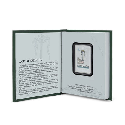 Tarot Cards Ace of Swords 1 Oz Silver Coin AGORO
