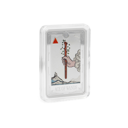 Tarot Cards Ace of Wands 1 Oz Silver Coin