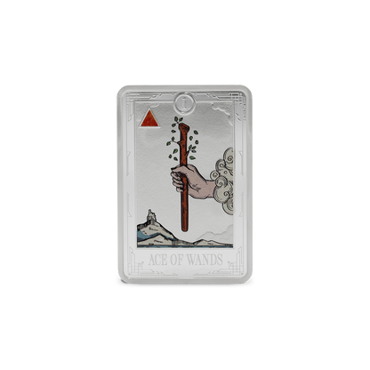 Tarot Cards Ace of Wands 1 Oz Silver Coin