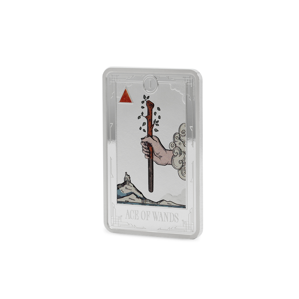 Tarot Cards Ace of Wands 1 Oz Silver Coin