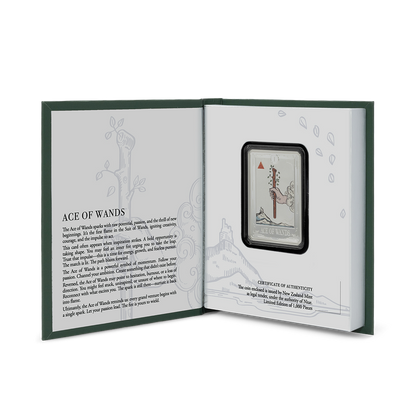 Tarot Cards Ace of Wands 1 Oz Silver Coin