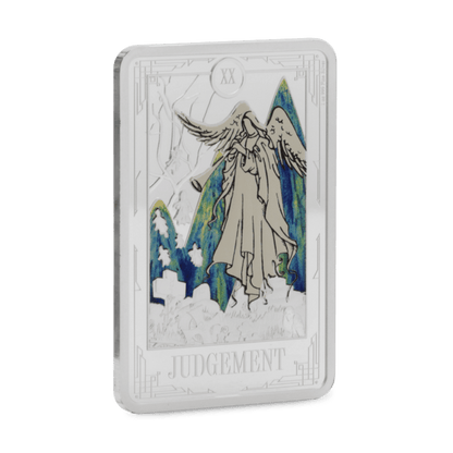 Tarot Cards Judgement Silver Collectible Coin 2025 reverse oblique - Agoro New Zealand Mint