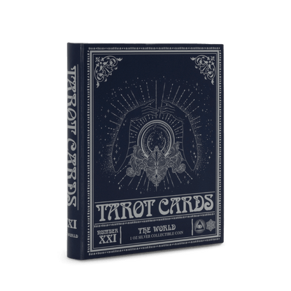 Tarot Cards The World Silver Coin Presentation box - Agoro New Zealand Mint