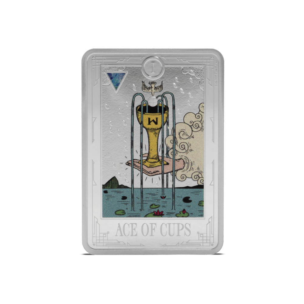 Tarot Cards Ace of Cups 1 Oz Silver Coin