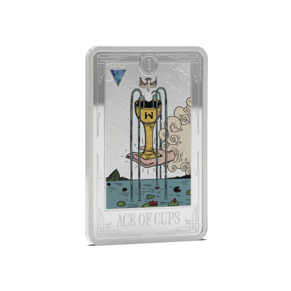 Tarot Cards Ace of Cups 1 Oz Silver Coin