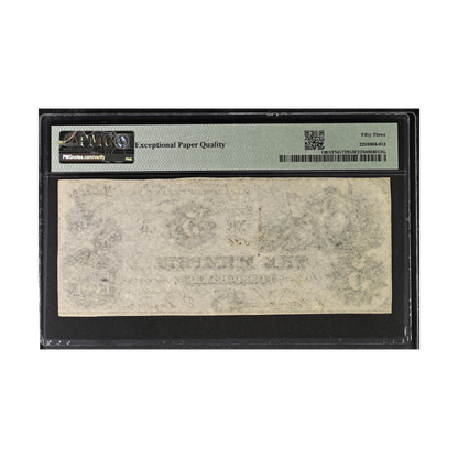 Tennessee $5 1852 Memphis Savings Institution PMG 53 EPQ