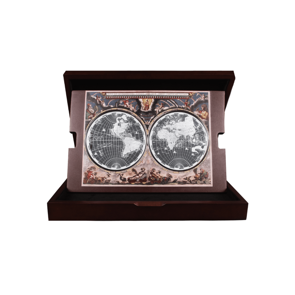 The 17th Century Mapping History 2 x 5 Oz Silver Coin Set 2025