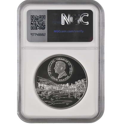 The Architectures Of The World The Rock Of Monaco 2 Oz Fine Silver Coin - PF 70 ULTRA CAMEO - PARTHAVA COIN