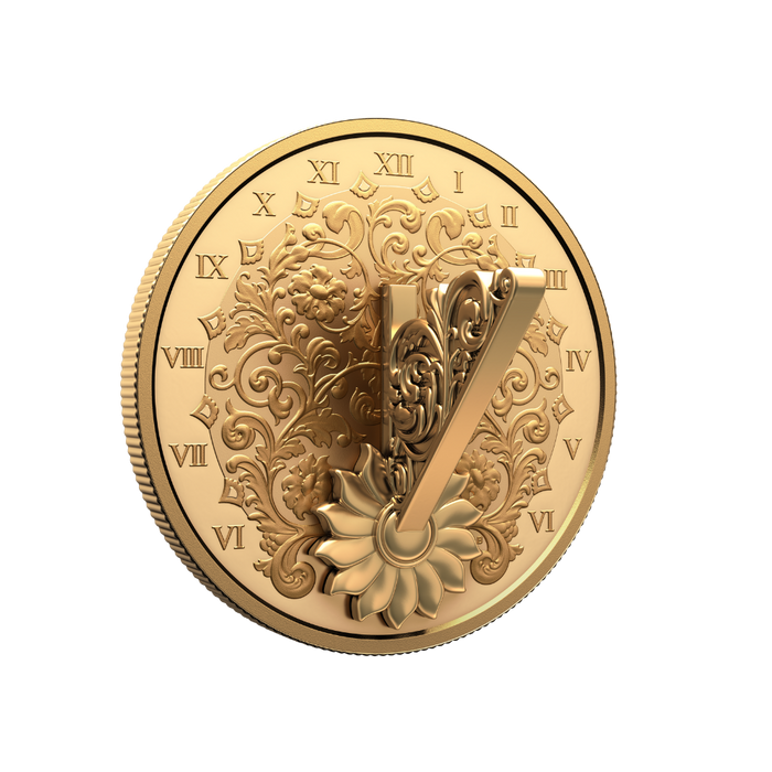 The Gilded Sundial 1 Oz Fine Silver Coin 2025 - Royal Canadian Mint