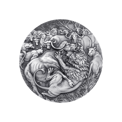 The Grand Hunting Circle of Life 1 Kg Kilo Silver Coin 2025