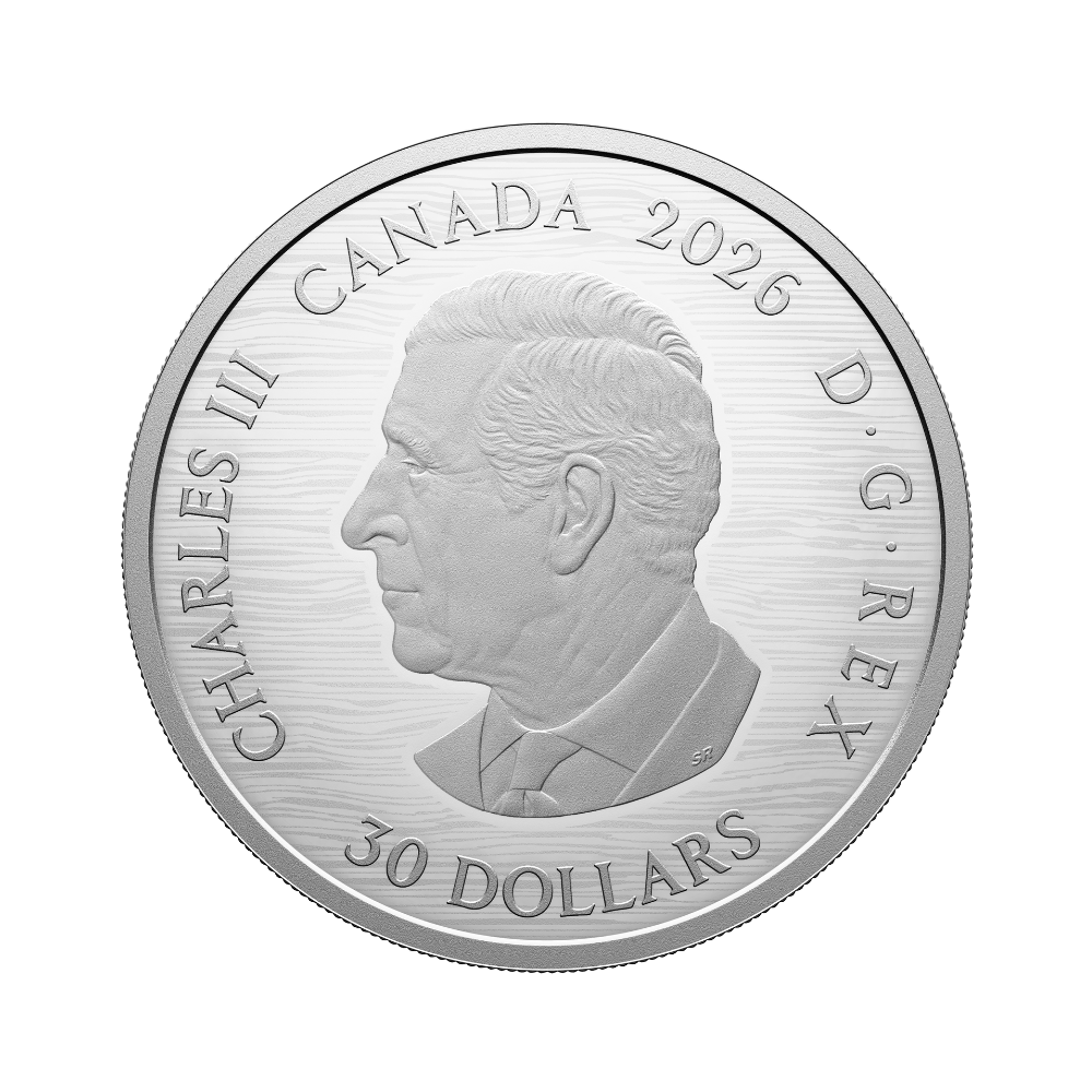 The Jack Pine by Tom Thomson 2 Oz Fine Silver Coin Obverse - Parthava Coin