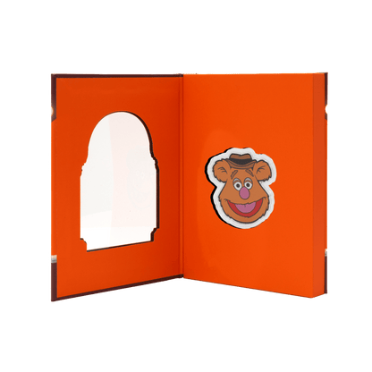 Disney The Muppets Fozzie Bear Silver Coin presentation box opened - Agoro by New Zealand Mint