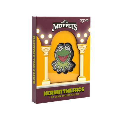 DISNEY THE MUPPETS Kermit The Frog 1 Oz Silver Coin $2 Niue 2025 - PARTHAVA COIN