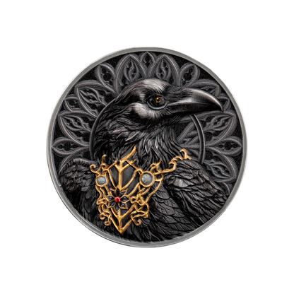 The Raven Creatures of Nocturne 1 Oz Silver Coin 2025