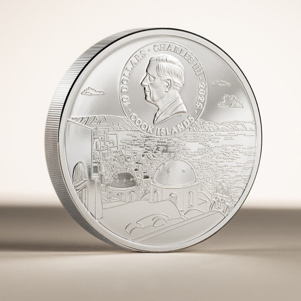 The Architectures of the World Santorini 2 Oz Fine Silver Coin pic4 royal Canadian Mint