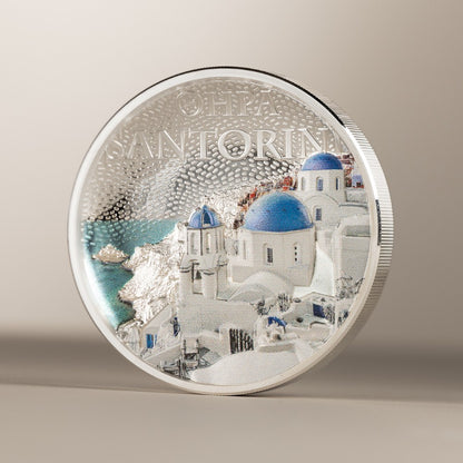 The Architectures of the World Santorini 2 Oz Fine Silver Coin pic2 royal Canadian Mint