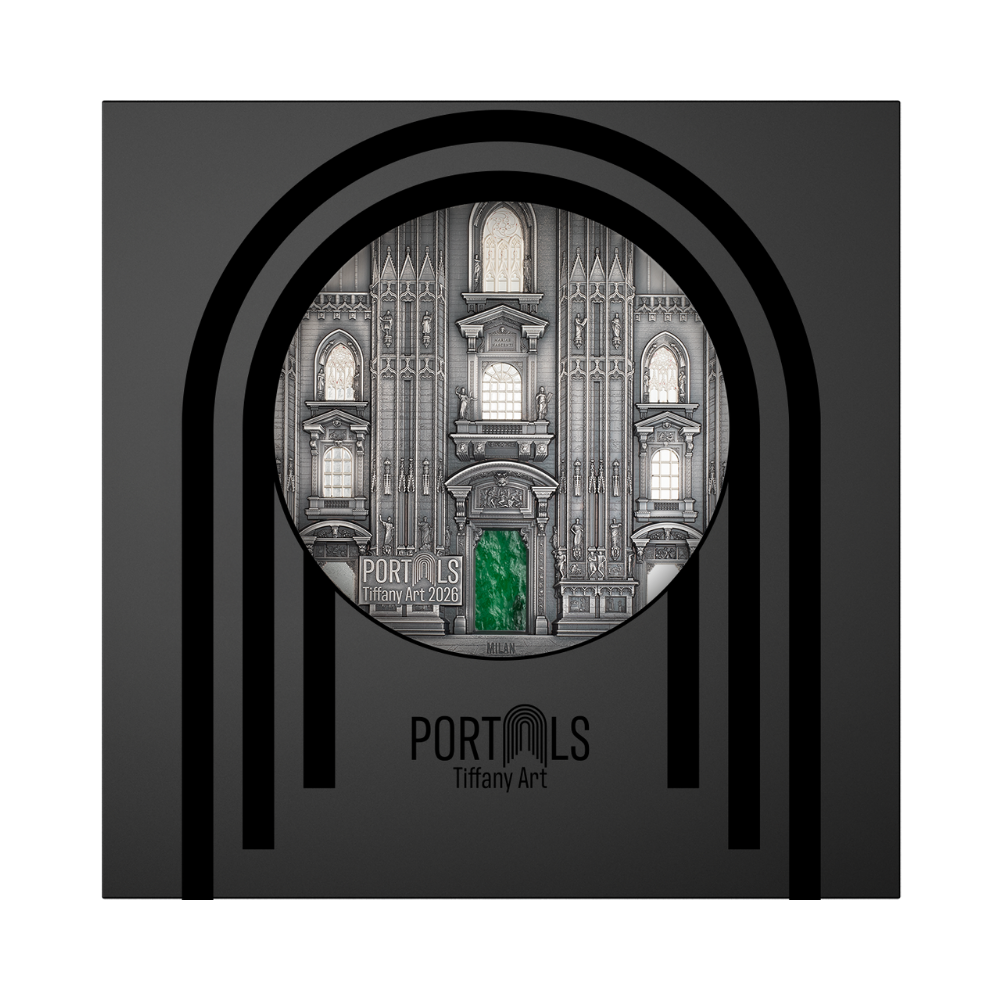 Tiffany Art Portals Milan & Prague 1 kg Silver Coin 2026