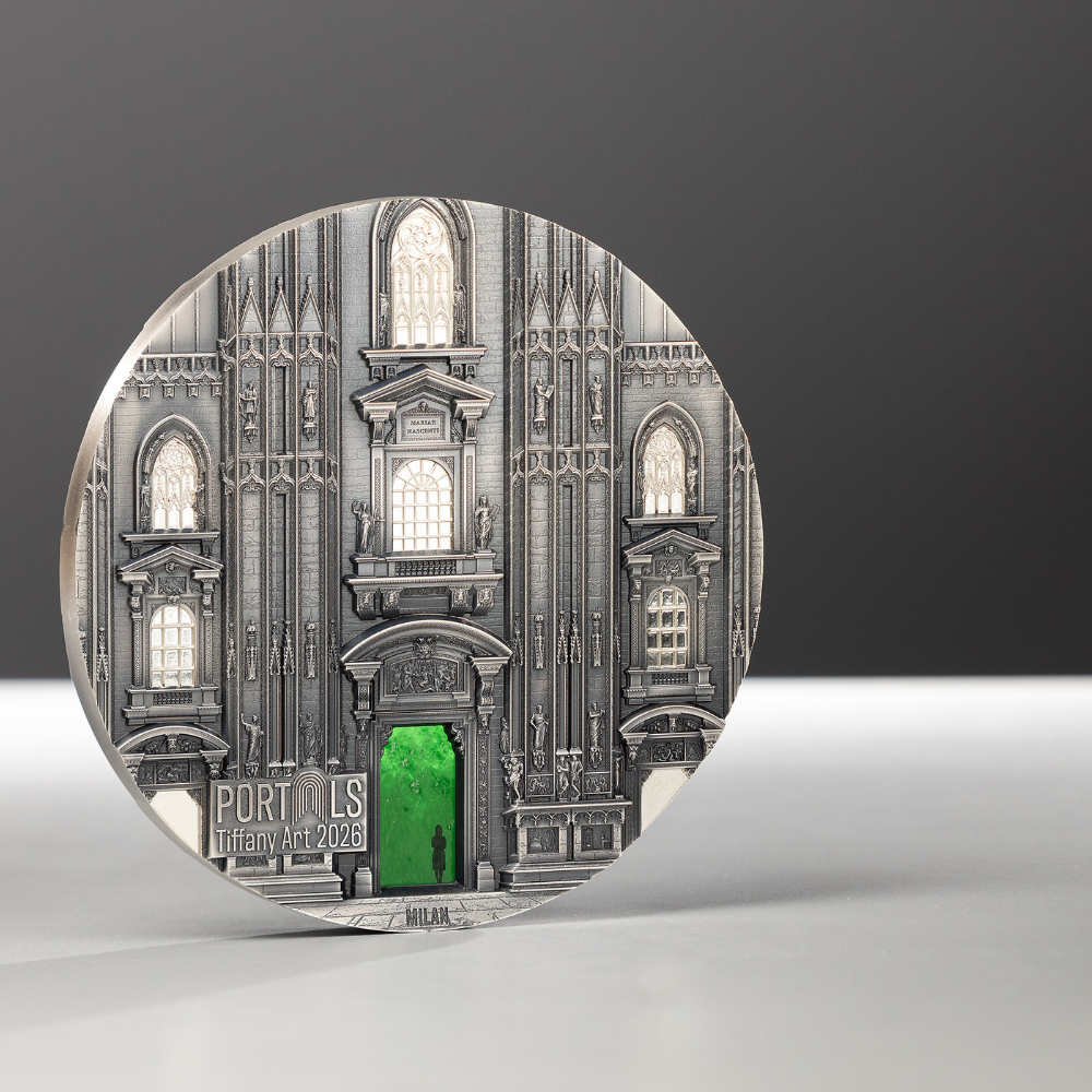 Tiffany Art Portals Milan & Prague 1 kg Silver Coin 2026