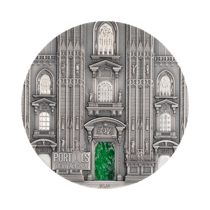 Tiffany Art Portals Milan & Prague 3 oz Silver Coin 2026