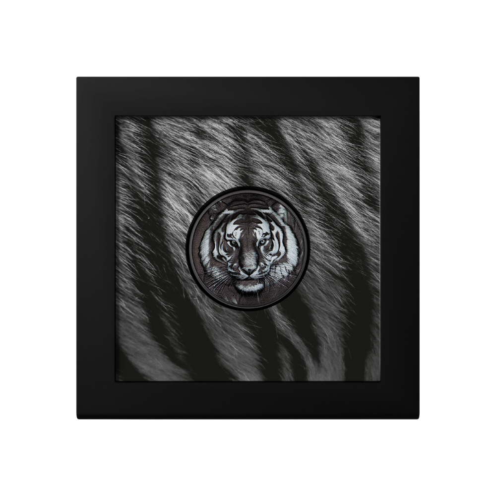 Tiger Black & White 1 Oz Silver Coin 2026 CIT COIN INVEST AG