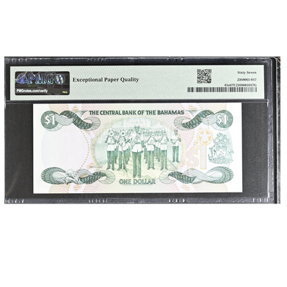 Bahamas 1 Dollar ND 1984 Pick 43a Superb Gem UNC 67 EPQ
