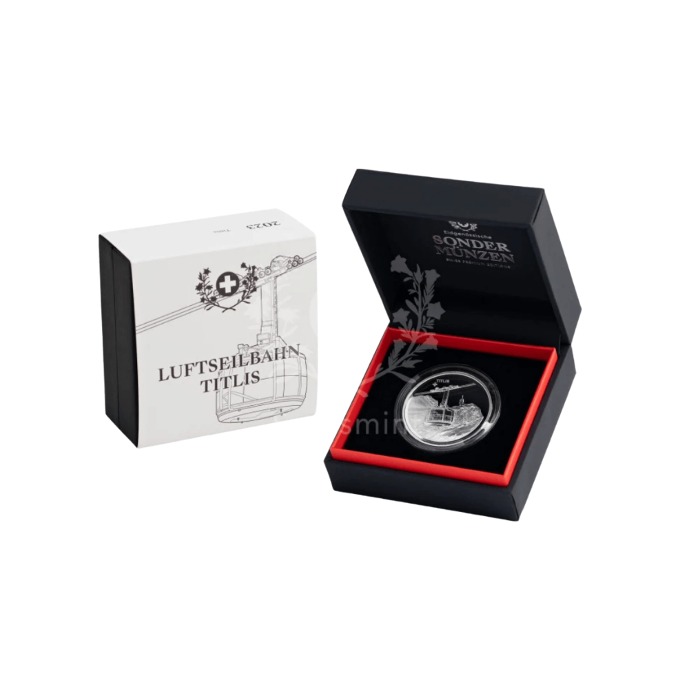 Titlis Swiss Aerial Cableways Series Silver Proof Coin 2023