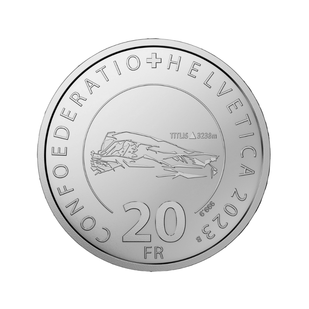 Titlis Swiss Aerial Cableways Series Silver Proof Coin 2023