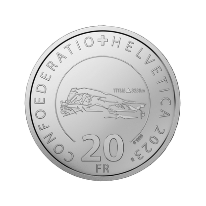 Titlis Swiss Aerial Cableways Series Silver Proof Coin 2023