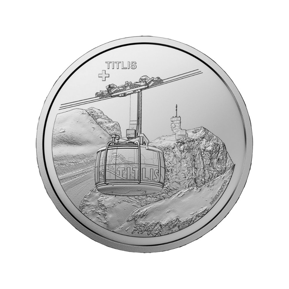 Titlis Swiss Aerial Cableways Series Silver Proof Coin 2023