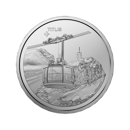 Titlis Swiss Aerial Cableways Series Silver Proof Coin 2023