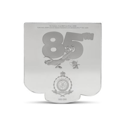 Tom and Jerry™ 85th Anniversary 5 Oz Silver Coin