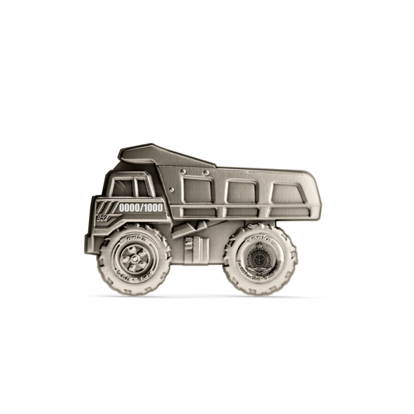 Tonka Dump Truck 1 Oz Silver Collectible Coin - Agoro By New Zealand Mint