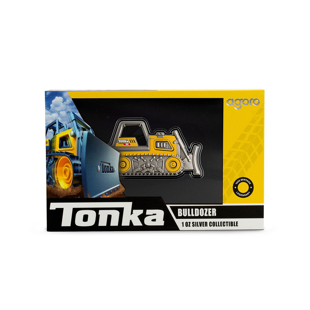 Tonka Bulldozer 1 Oz Silver Collectible Coin Agoro